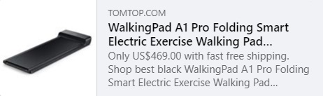 Xiaomi WalkingPad A1 Pro Dobrável Tapete elétrico inteligente para exercício de caminhada esteira Código da máquina: HYAQW Preço: € 390,99 Entregue no armazém da UE, frete grátis Xiaomi WalkingPad A1 Pro Dobrável Smart Electric Exercise Walking Pad Esteira Código da máquina: HYAQW Preço: € 390,99